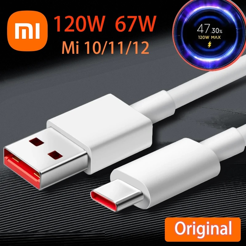 Picture of Xiaomi Type-C 6A 33w 65w 120w Turbo Charger Cable Quick Charging Type C USB
