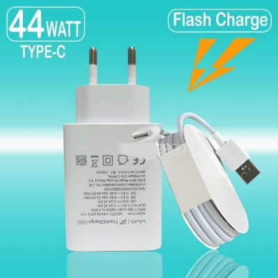Picture of Vivo Flash Charger 44 Watt QuickCharge 4.0 44W Flash Charger Compatible with Vivo V23 V23e V25 V25e Y73 Z1x Z5 V19 V20 V20 Pro V20 SE V21 and other Smartphones