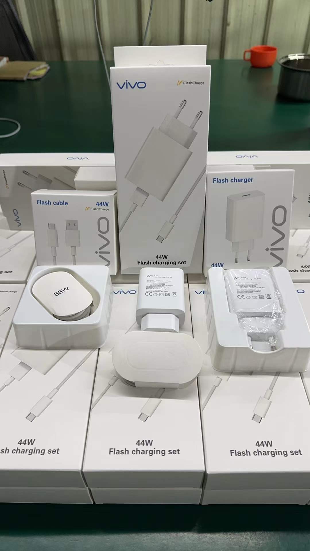 Picture of Vivo Flash Charger 44 Watt QuickCharge 4.0 44W Flash Charger Compatible with Vivo V23 V23e V25 V25e Y73 Z1x Z5 V19 V20 V20 Pro V20 SE V21 and other Smartphones