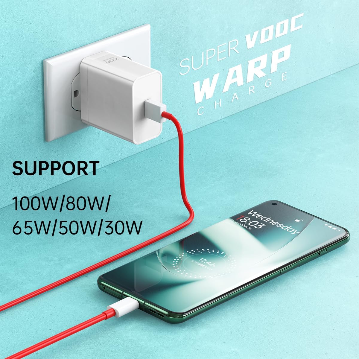 Picture of OnePlus SUPERVOOC 100W Power Adapter With Cable