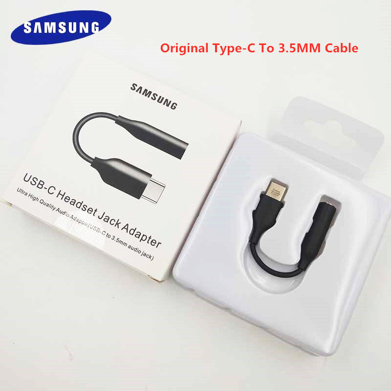 Picture of SAMSUNG Type C 3.5 Jack Earphone Cable USB C to 3.5mm AUX Headhones Adapter For SAMSUNG Galaxy Note 10 Plus 10+ A90 A80 A6/Samsung Type - C to 3.5mm Headphone Adapter