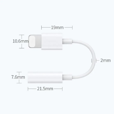 Picture of iphone converter headphone.3.5mm Earphone Jack aux Audio Adapter for Iphone converter