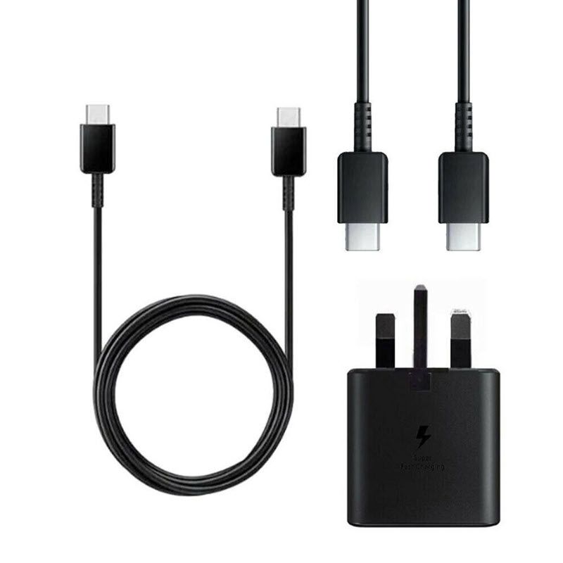 Picture of Official Samsung 45W PD Fast Charging Adapter /Charger Type-C to Type-C with Cable