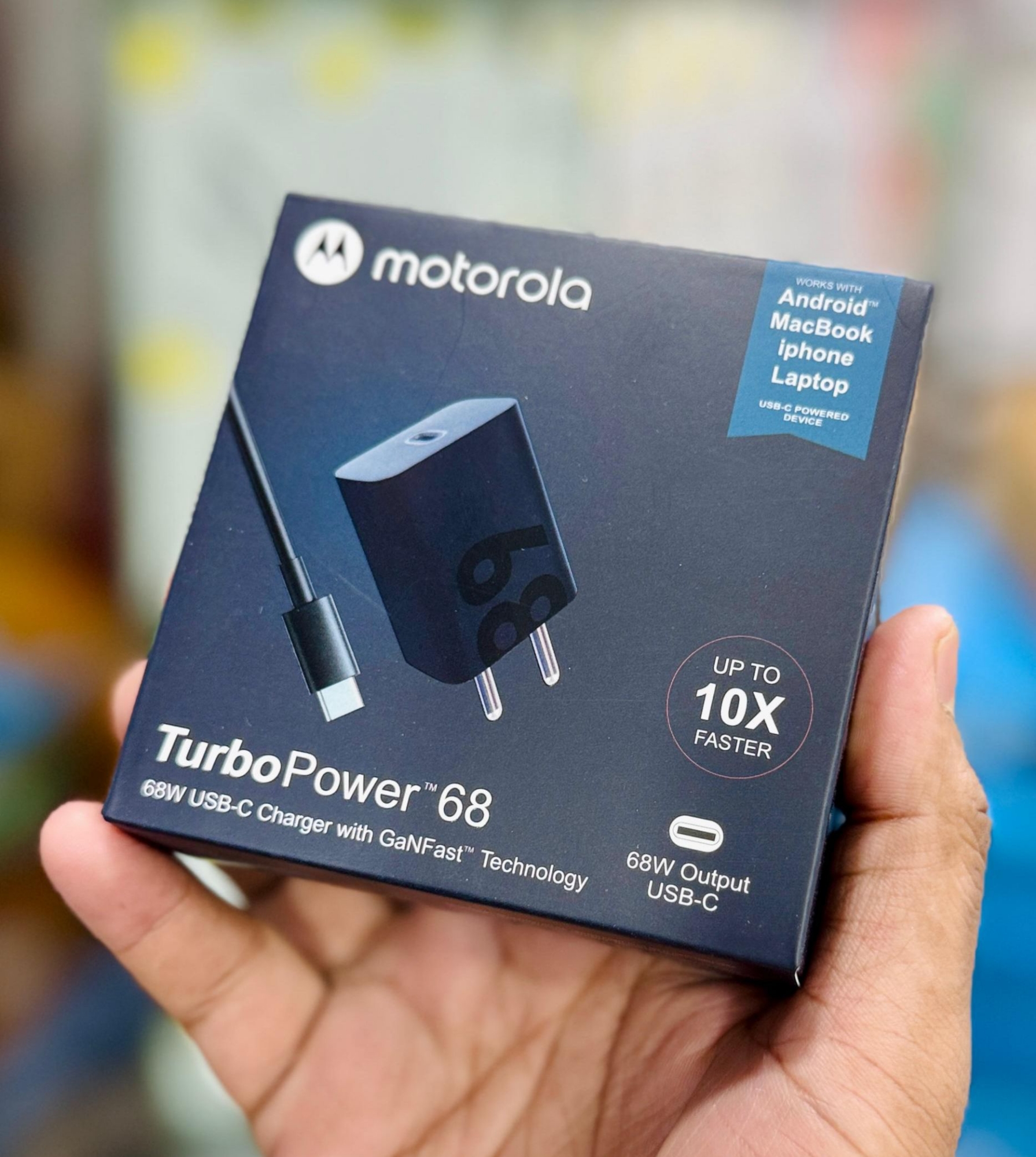 Picture of Motorola 68W USB-C Charger with GanFast Technology