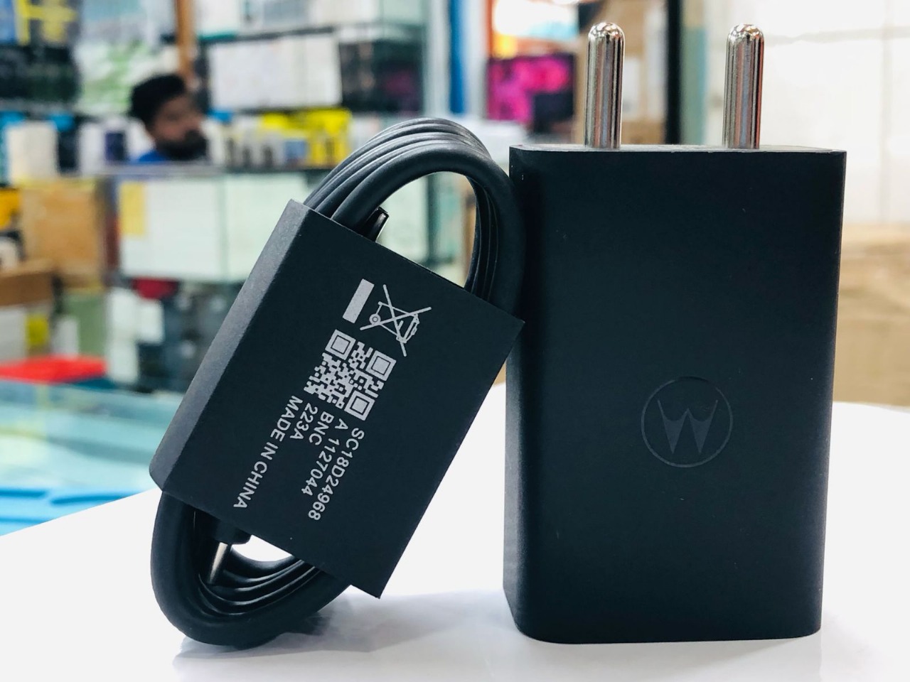 Picture of Motorola 68W USB-C Charger with GanFast Technology