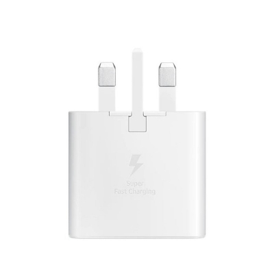 Picture of 25W PD 3 Pin Adapter (3 Pin Only Adapter) Campatible to Samsung – Super Fast Charging USB-C Charger
