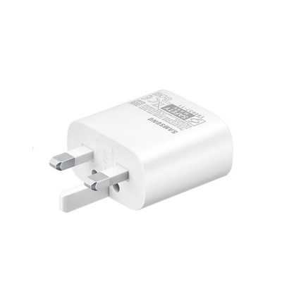 Picture of 25W PD 3 Pin Adapter (3 Pin Only Adapter) Campatible to Samsung – Super Fast Charging USB-C Charger