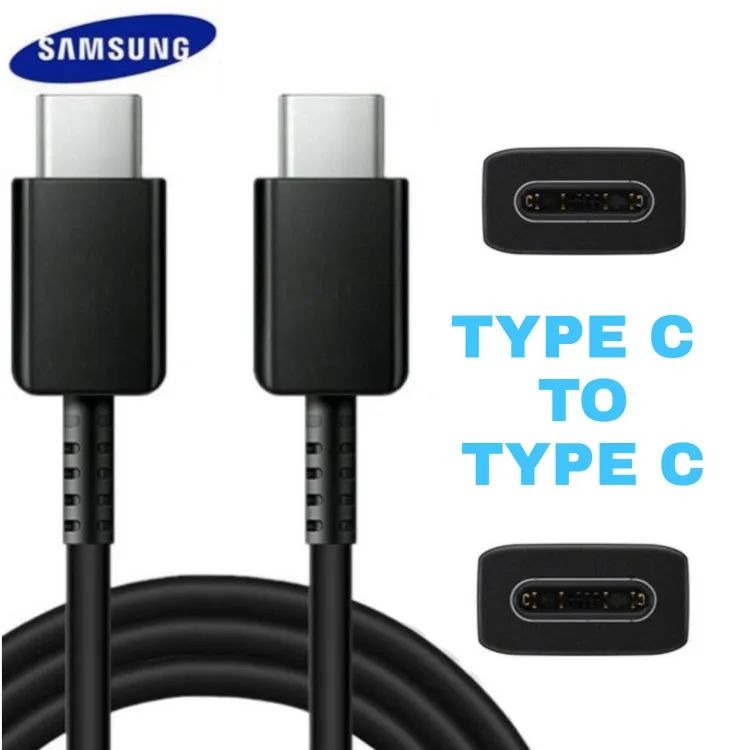 Picture of Samsung 5A Super Fast Charging USB C to Type C Cable For Galaxy S24 Ultra S23 Ultra S22 S21 Plus S20 Note 20 Note 10+ A54 A34 A24 A14 Tab S9 Ultra PD 3.0 Type C