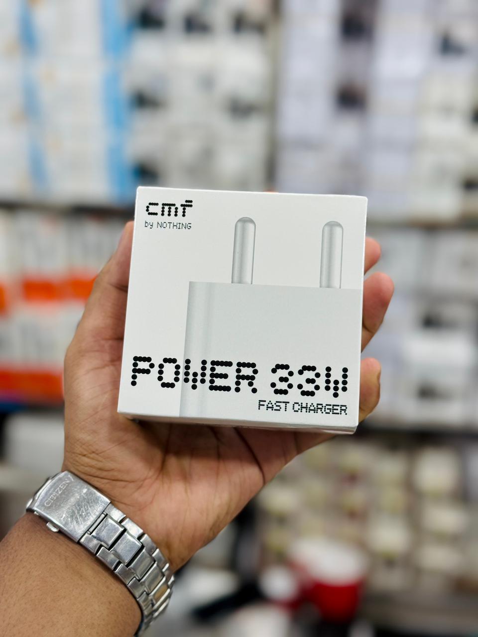 Picture of Nothing 33W CMF by Nothing 33W Type-C Power Rapid Fast Charger Adapter for CMF Phone 1 Nothing Phone 2a Plus Phone 2a Phone 2 Phone 1 Tab 33-watt Quick Charging Adaptor for Smartphone, CMF 33w, White