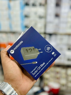 Picture of Motorola 125W GaN Turbo Power  Charger with 6.5A USB-C to C Cable