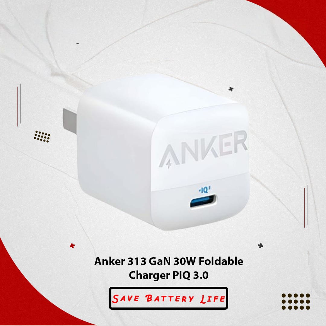 Picture of Anker 313 GaN 30W Foldable Charger USB C Power IQ 3.0