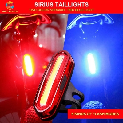 Picture of Bike Tail Light Waterproof Riding Front Rear Light LED USB Rechargeable MTB Bike Headlight Cycling Tail Lamp Bicycle Lantern - Imran Fashion Hut