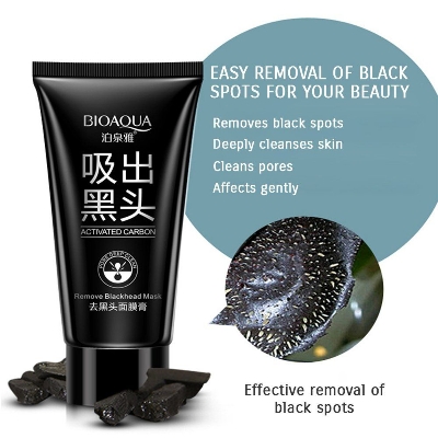 Picture of Blackhead Remover Black Spots Mask Nose Pilaten Acne Purifying Peel Off Charcoal Deeply Cleanses Pores Skin