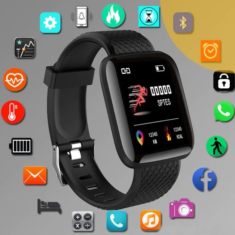 Picture of Smart Watch Man Woman Smartwatch Bluetooth Blood Pressure Measurement Heart Rate Monitor Smart Watch
