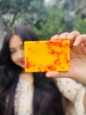 Picture of Hand Made Original Saffron Goat Milk Soap 100gm