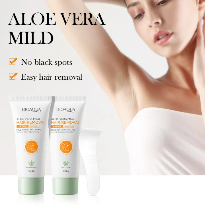 Picture of BIOAQUA Aloe Vera Mild Non Stimulating Hair Removal Cream- 60g