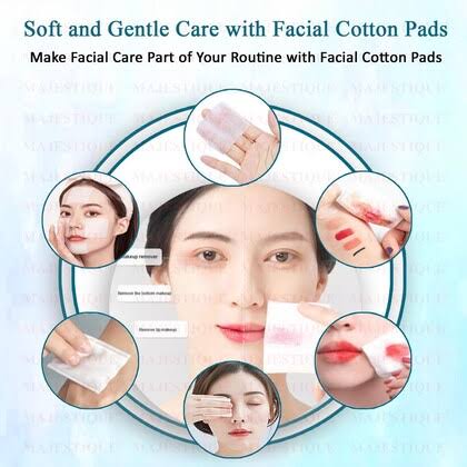 Picture of BIOAQUA Deep Clean & Refreshing Makeup Removing Cotton Puff Wipes- 25 Tab/set