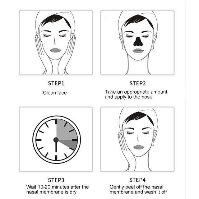 Picture of BIOAQUA Bamboo Charcoal Blackhead T Zone Pig Nose Remover Peel Msk 30g - Face Mask