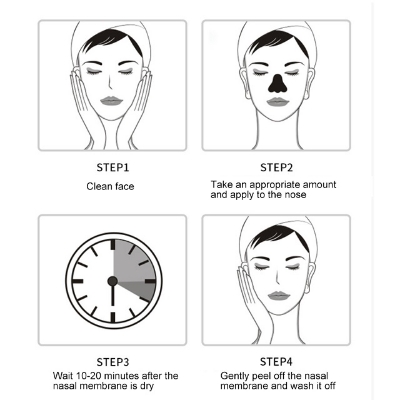 Picture of BIOAQUA Bamboo Charcoal Blackhead T Zone Pig Nose Remover Peel Msk 30g - Face Mask
