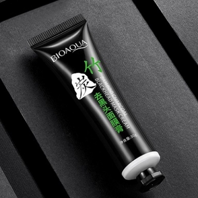 Picture of Bioaqua Bamboo Charcoal Blackhead T Zone Pig Nose Remover Peel Face Mask- 30g