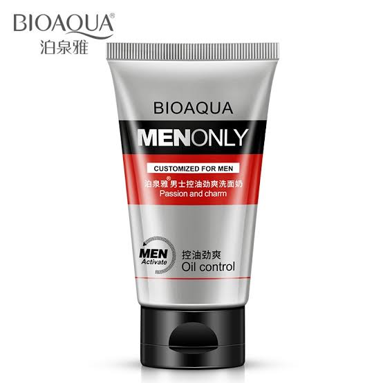 Picture of BIOAQUA Face Care Men Deep Cleansing Skin Care Facial Cleanser Moisturizing Whitening Acne Blackhead Exfoliating Cleanser 100g