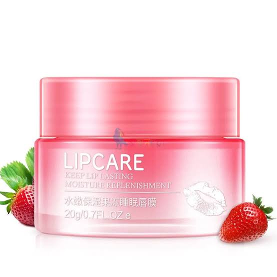 Picture of BIOAQUA Strawberry Lip Sleeping Mask Exfoliator Lips Balm 20g