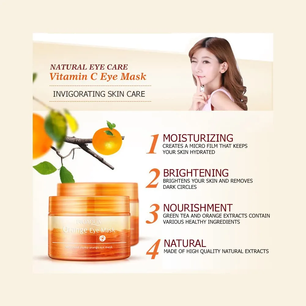 Picture of Bioaqua Vitamin C Orange Moisturizing Eye Mask- 36 Sheets