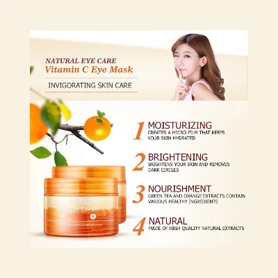 Picture of Bioaqua Vitamin C Orange Moisturizing Eye Mask- 36 Sheets