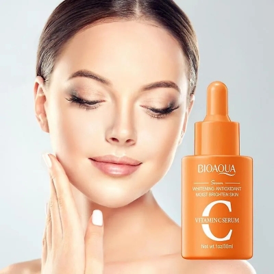 Picture of BIOAQUA Vitamin C Facial Serum Hyaluronic Acid Essence Anti-Aging Moisturizing Face Skin Care 30ml