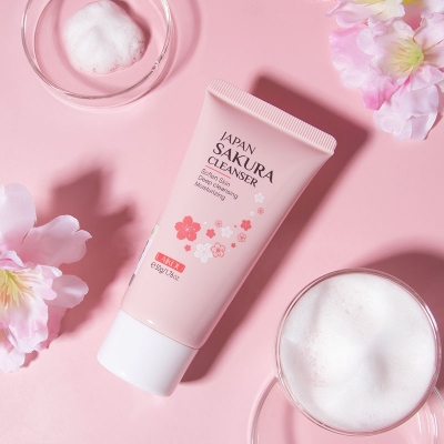 Picture of LAIKOU Japan Sakura Face Wash Foam Cleanser Soft Brush Deep Cleansing-50gm