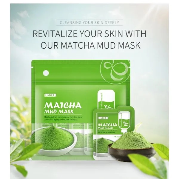 Picture of LAIKOU Deep Cleansing 12 Pcs/Set Matcha Mud Mask- 5gX12 Pcs