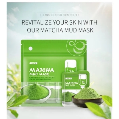 Picture of LAIKOU Deep Cleansing 12 Pcs/Set Matcha Mud Mask- 5gX12 Pcs