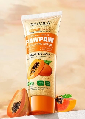 Picture of BIOAQUA Papaya Vitamin C Pawpaw Exfoliating Scrub- 100g