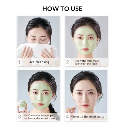 Picture of BIOAQUA Mung Bean Deep Cleansing & Moisturizing Face Mud Mask- 8gX10 Pieces