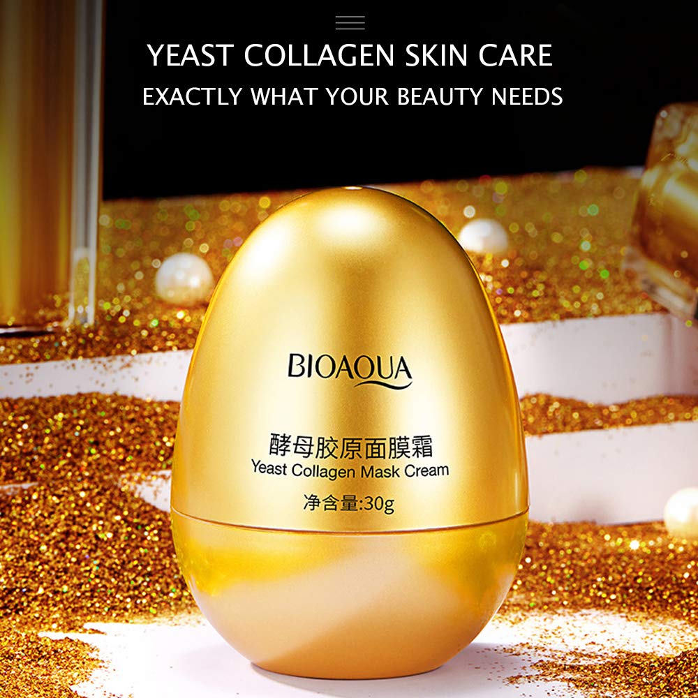 Picture of BIOAQUA Moisturizing & Cleansing Yeast Collagen Mask Cream- 30g