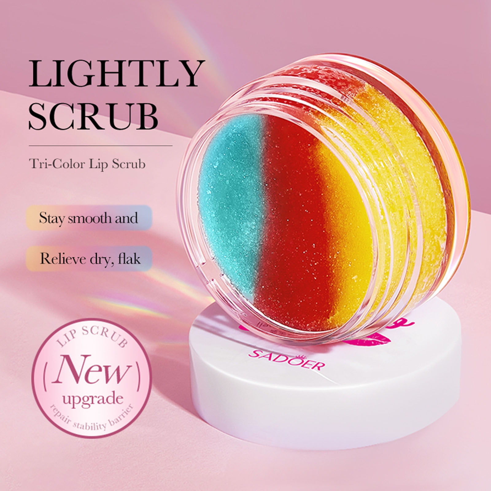 Picture of SADOER 3 Colours Exfoliates Rejuvenate Reduce Lip Scrub- 20g