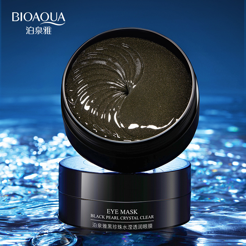 Picture of BIOAQUA Moisturizing & Dark Circle Reduce Black Pearl Crystal Clear Eye Mask- 80