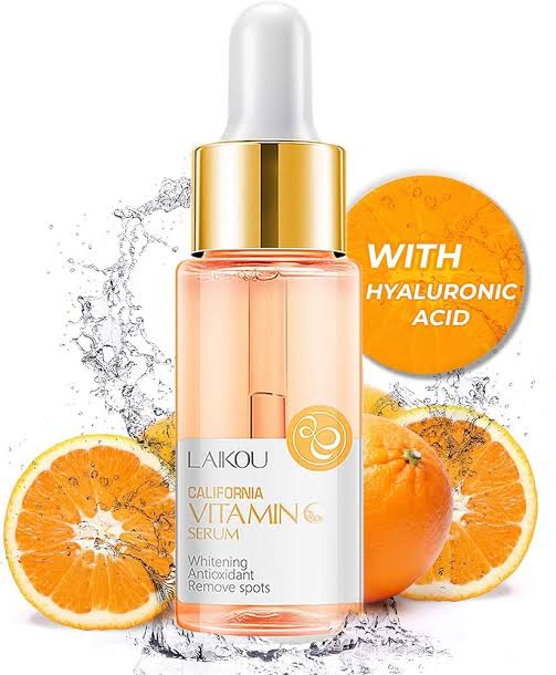 Picture of LAIKOU Vitamin C Serum for Face, Facial Serum with Hyaluronic Acid For Fairness, Pigmentation, Advanced Korean Formula, 17 ML