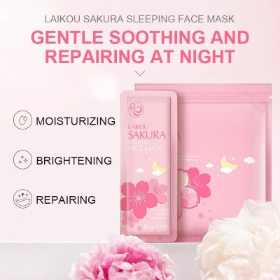 Picture of LAIKOU 5 Pcs Skin Care Moisturizing Skin Care Sleeping Mask Face Mask- 3g/Each