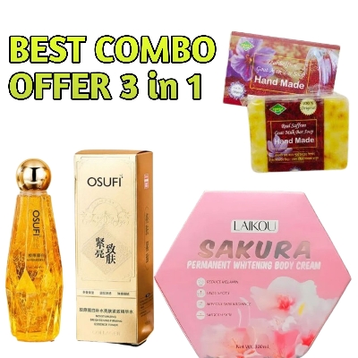 Picture of Special Osufi Skin Care Combo ( Serum + Saffron Soap +Laikou Body Cream)