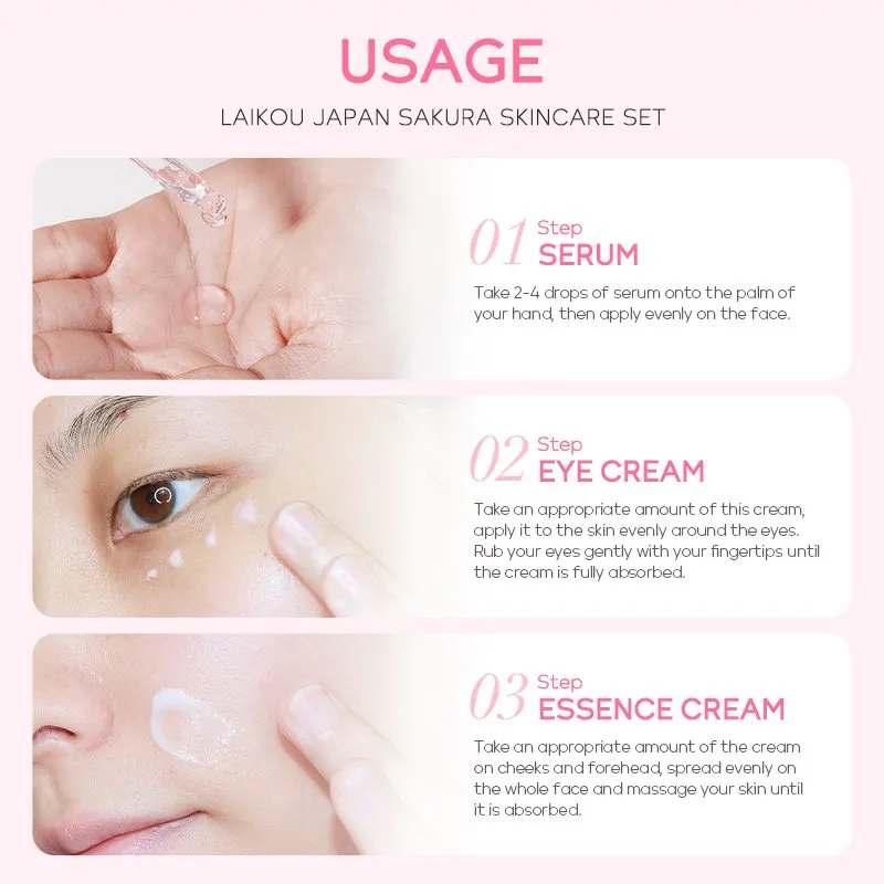 Picture of Laikou Sakura Skin & Eye Care Set – 3 Pcs