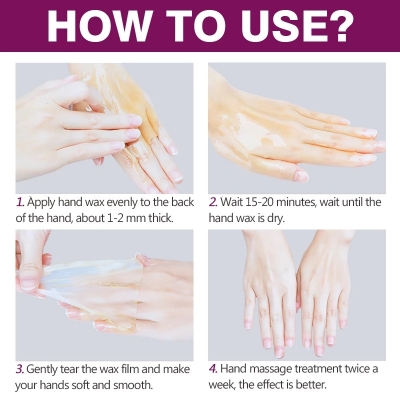Picture of LAIKOU 120g Milk Honey Hand Msk Whitning Moisturizing Repair Exfoliating Calluses Hand Wax Filming Anti-Aging Hand Cream