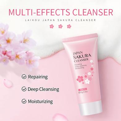 Picture of LAIKOU Japan Sakura Toner/ Sunscreen SPF50 / Cleanser/Serum/Eye Cream/ Essence Cream /Lip Mask Combo set -7 pcs