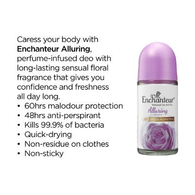 Picture of EnchanteurPerfumed Deodorant Roll-on – Alluring 50ml (International Malaysian)