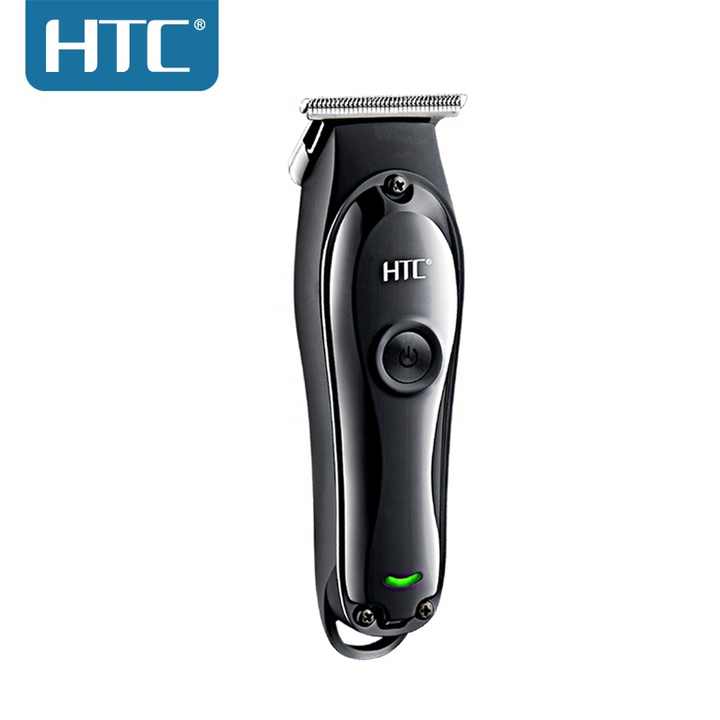 Picture of HTC AT-118W T9 rechargeable T-blade 0 mm zero gapped with lithium battery USB charge hair cut machine clipper and trimmer