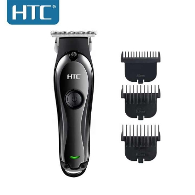 Picture of HTC AT-118W T9 rechargeable T-blade 0 mm zero gapped with lithium battery USB charge hair cut machine clipper and trimmer