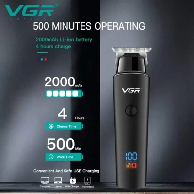 Picture of VGR V-937 Professional Rechargeable Electric Hair Trimmer With Metal Blade