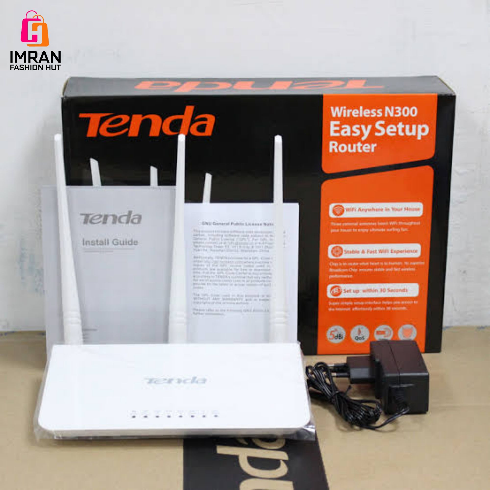 Picture of WIFI Router Tenda F3 router 300Mbps 3 Antenna 4 Port