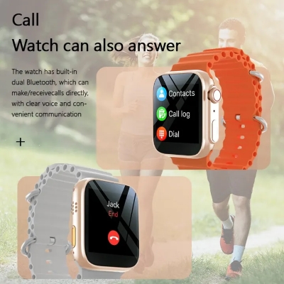 Picture of U8 Ultra Smart Watch Men Women 1.44" Bluetooth Call Smartwatch Sleeping Heart Rate Monitoring Custom Dial Sport Modes smartwatches - Imran Fashion Hut