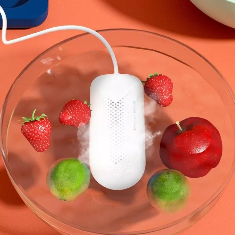 Picture of Portable Fruit Vegetable Washing Machine Capsule Shape Wireless Fruit Food Purifier Purifier Home Portable Rice Food Meat USB